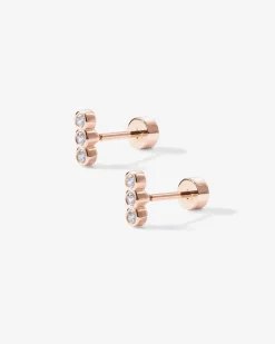 PAVOI Flat Backs|Studs-Tiny Bar Round Screw Back Studs