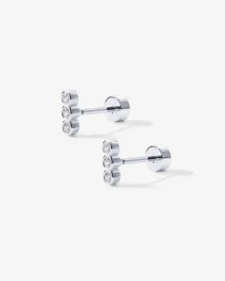 PAVOI Flat Backs|Studs-Tiny Bar Round Screw Back Studs
