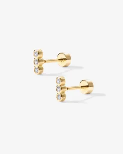 PAVOI Flat Backs|Studs-Tiny Bar Round Screw Back Studs