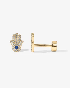 PAVOI Flat Backs|Studs-Tiny Hamsa Screw Back Stud