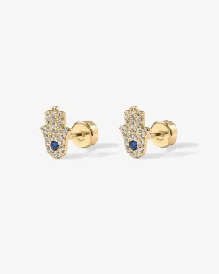 PAVOI Flat Backs|Studs-Tiny Hamsa Screw Back Stud