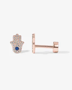 PAVOI Flat Backs|Studs-Tiny Hamsa Screw Back Stud