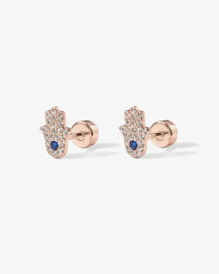 PAVOI Flat Backs|Studs-Tiny Hamsa Screw Back Stud