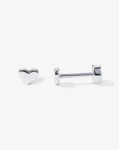 PAVOI Flat Backs|Studs-Tiny Heart Screw Back Studs
