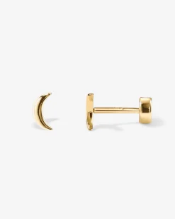 PAVOI Flat Backs|Studs-Tiny Moon Screw Back Studs