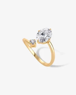 PAVOI Engagement-Toi Et Moi Oval Ring