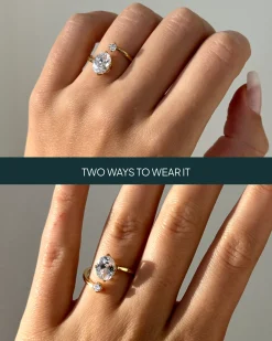 PAVOI Engagement-Toi Et Moi Oval Ring
