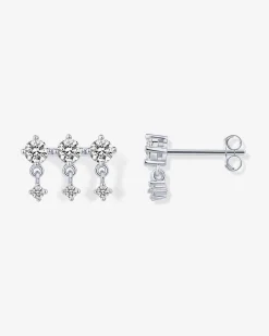 PAVOI Crawlers|Studs-Triple Dangle No Piercing Earrings