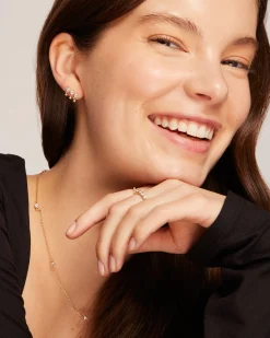 PAVOI Crawlers|Studs-Triple Dangle No Piercing Earrings