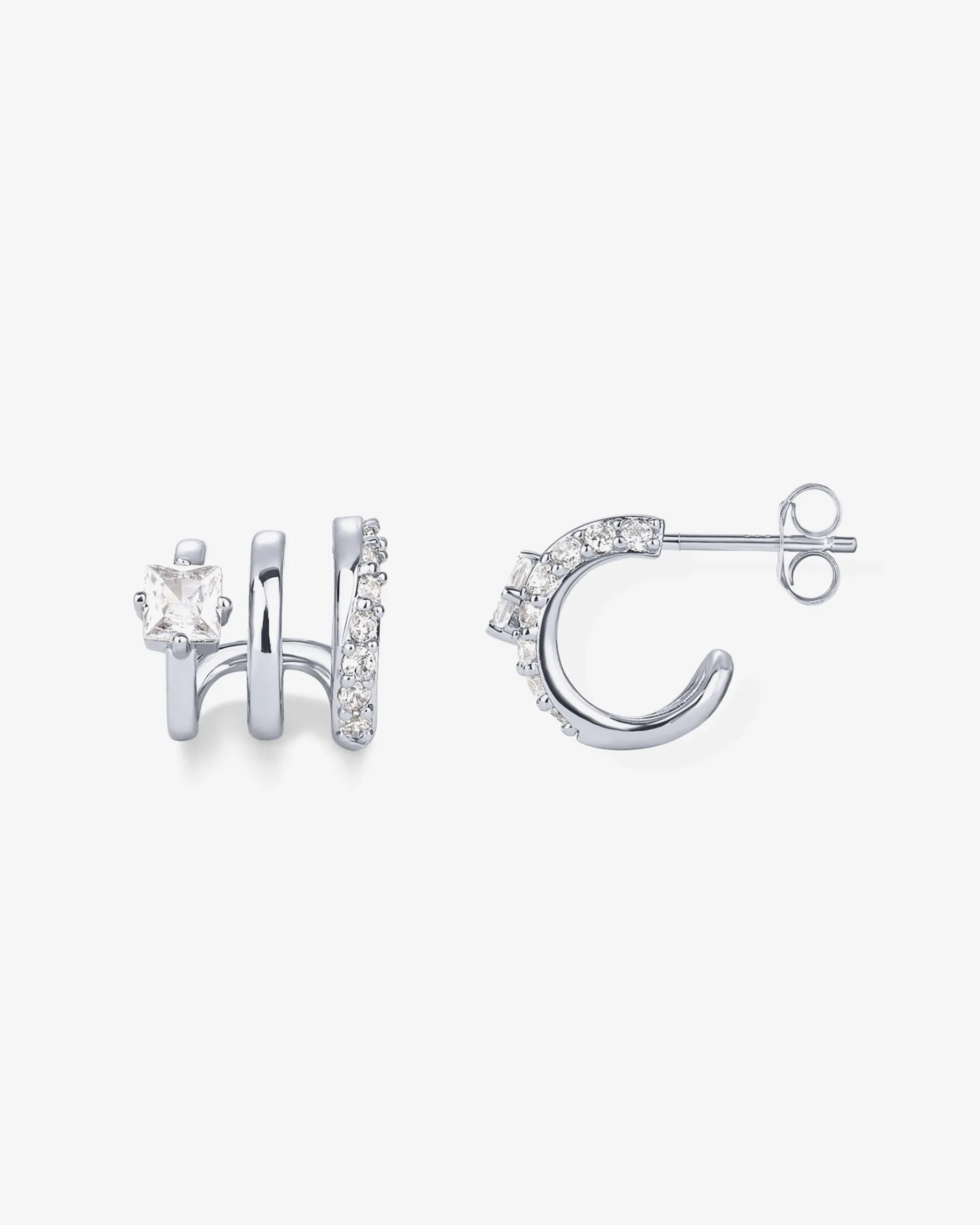 PAVOI Statement|Huggies-Triple Hoop Huggies