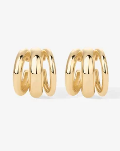 PAVOI Statement|Cuffs-Triple Ring Ear Cuffs