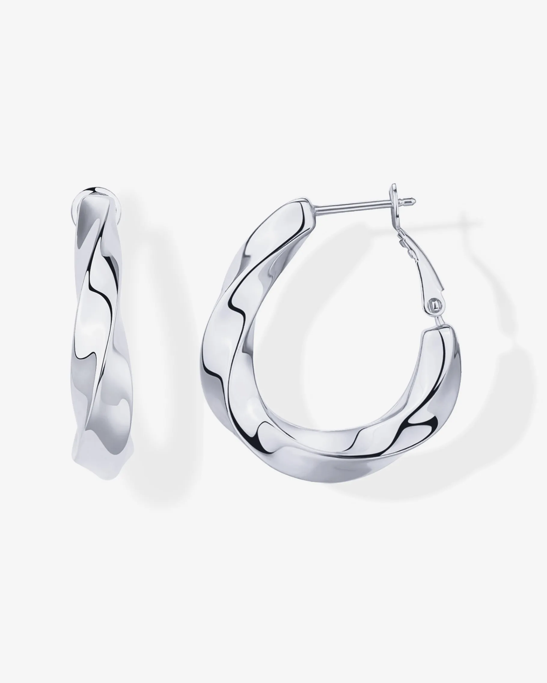 PAVOI Hoops-Twisted Chunky Huggies