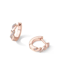PAVOI Huggies-Twisted Cubic Zirconia Huggies