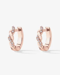 PAVOI Huggies-Twisted Cubic Zirconia Huggies