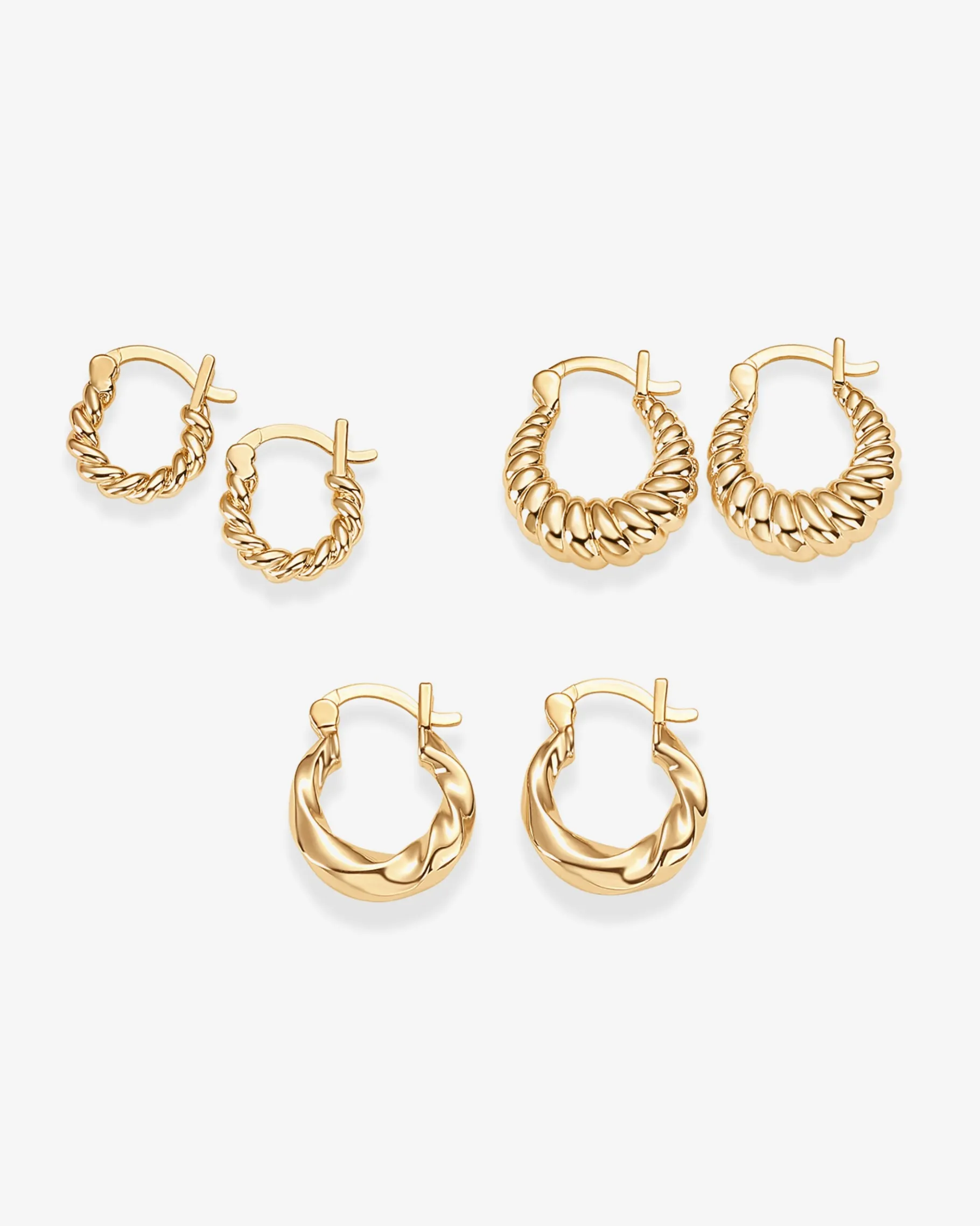 PAVOI Huggies-Twisted Earring Pack