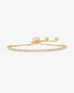 PAVOI Vermeil Bracelets-Vermeil Adjustable Tennis Bracelet