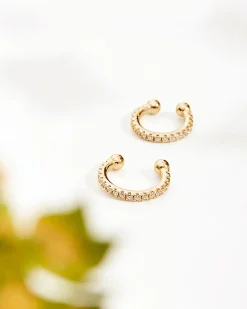 PAVOI Vermeil Earrings-Vermeil Amelia Ear Cuffs