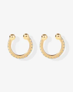 PAVOI Vermeil Earrings-Vermeil Amelia Ear Cuffs
