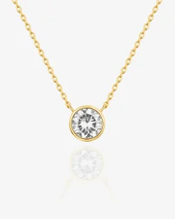 PAVOI Vermeil Necklaces-Vermeil Bezel Necklace