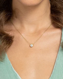 PAVOI Vermeil Necklaces-Vermeil Bezel Necklace