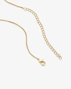 PAVOI Vermeil Necklaces-Vermeil Box Chain Adjustable Necklace