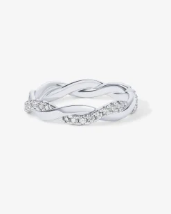 PAVOI Vermeil Rings-Vermeil Braided Eternity Band