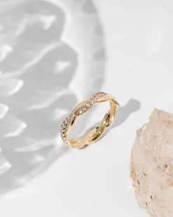 PAVOI Vermeil Rings-Vermeil Braided Eternity Band