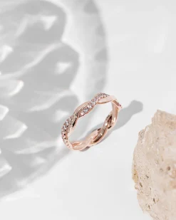PAVOI Vermeil Rings-Vermeil Braided Eternity Band