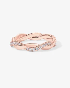 PAVOI Vermeil Rings-Vermeil Braided Eternity Band