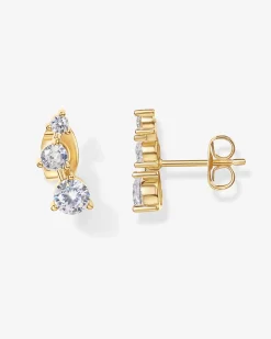 PAVOI Vermeil Earrings-Vermeil Constellation Ear Crawlers