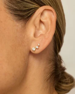 PAVOI Vermeil Earrings-Vermeil Constellation Ear Crawlers