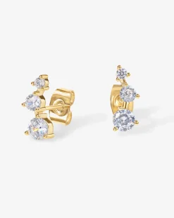 PAVOI Vermeil Earrings-Vermeil Constellation Ear Crawlers