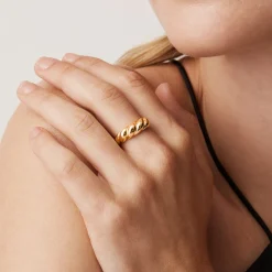 PAVOI Vermeil Rings-Vermeil Croissant Ring
