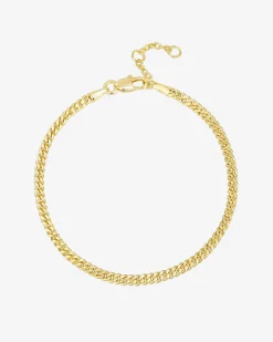 PAVOI Vermeil Bracelets|Vermeil Rings-Vermeil Curb Chain Bracelet