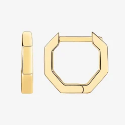 PAVOI Vermeil Earrings-Vermeil Geometric Huggies