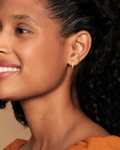 PAVOI Vermeil Earrings-Vermeil Georgia Huggies