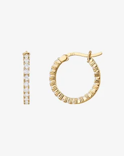 PAVOI Vermeil Earrings-Vermeil Inside-Out Hoops