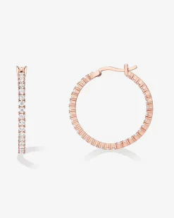 PAVOI Vermeil Earrings-Vermeil Inside-Out Hoops