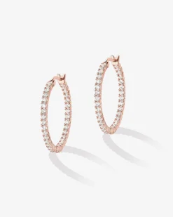 PAVOI Vermeil Earrings-Vermeil Inside-Out Hoops