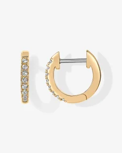 PAVOI Vermeil Earrings-Vermeil Josephine Huggies