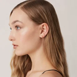 PAVOI Vermeil Earrings-Vermeil Josephine Huggies
