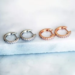 PAVOI Vermeil Earrings-Vermeil Josephine Huggies