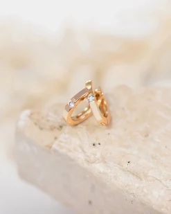 PAVOI Vermeil Earrings-Vermeil Leviosa Hoop