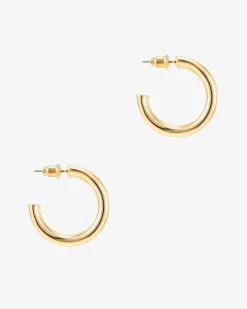 PAVOI Vermeil Earrings-Vermeil Lightweight Hoop (3.5mm)