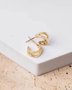PAVOI Vermeil Earrings-Vermeil Mia Hoops
