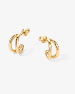 PAVOI Vermeil Earrings-Vermeil Mia Hoops