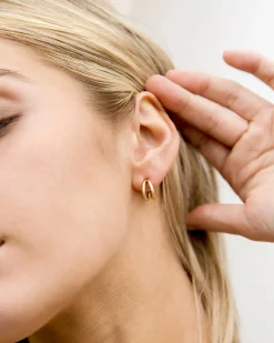 PAVOI Vermeil Earrings-Vermeil Mia Hoops