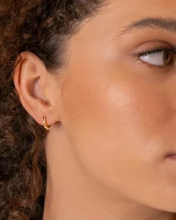 PAVOI Vermeil Earrings-Vermeil Mini Huggies