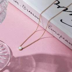 PAVOI Vermeil Necklaces-Vermeil Opal Necklace