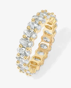 PAVOI Vermeil Rings-Vermeil Oval Eternity Band